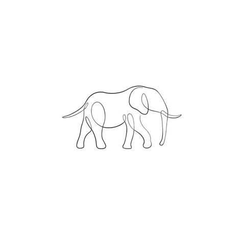 Saint Bernard Tattoo Outline, Elephant Tattoos Fine Line, Single Line Elephant Tattoo, Line Tattoo Elephant, Minimal Elephant Tattoo, Simple Elephant Drawing, Teachers Day Design, Teacher Tattoo, Elephant Line Drawing