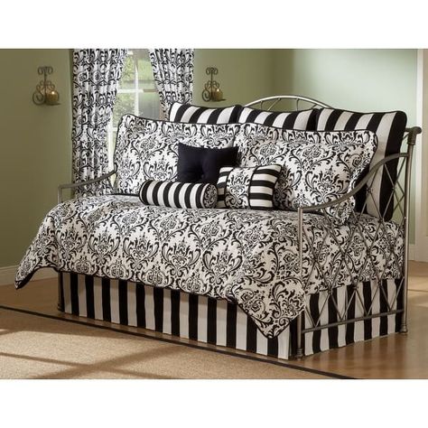 Arbor Daybed 10-piece Comforter Set - On Sale - Bed Bath & Beyond - 3712790 Daybed Comforter Sets, Daybed Comforter, White Arbor, Daybed Bedding Sets, White Daybed, Bedding Black, Daybed Room, Daybed Sets, Daybed Cover Sets