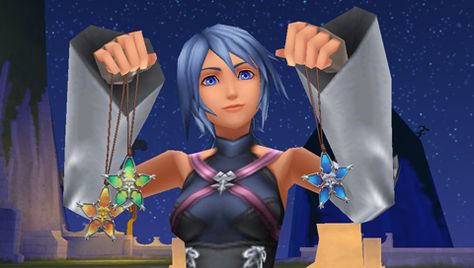 Kingdom Hearts: Birth By Sleep - Aqua and her Wayfinders Wayfinder Kingdom Hearts, Kingdom Hearts Birth By Sleep, Birth By Sleep, Kingdom Hearts Fanart, Sora Kingdom Hearts, Kingdom Hearts 3, Hearts Girl, World Art, Kingdom Hearts