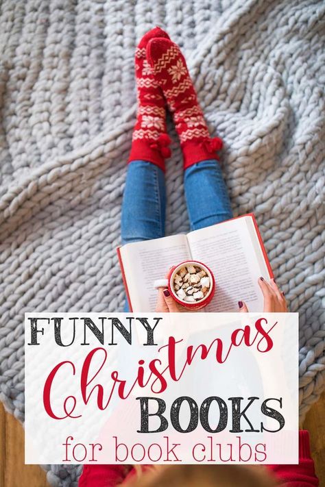 The best book club books to read in December! Love these funny Christmas books that are perfect for a festive book club meeting. Christmas books for adults to read and laugh out loud. #christmas #bookclub #books #read Christmas Reads For Adults, Christmas Books For Adults 2022, Middle Grade Christmas Books, Winter Books For Adults, Book Club Holiday Party, Christmas Books For Book Club, Books And Booze Christmas Party, Christmas Book Club Party Ideas, Best Christmas Books For Adults