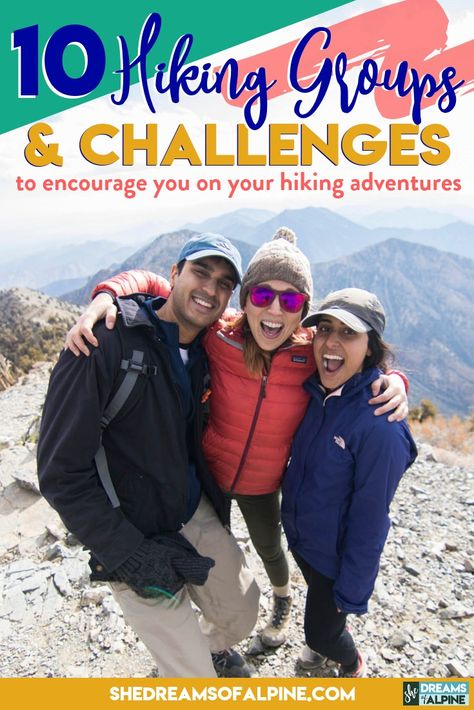 10 Awesome Hiking Groups and Hiking Challenges to Encourage You on Your Hiking Adventures + Additional Hiking Club Resources — She Dreams Of Alpine Hiking Challenge, Havasu Falls Hike, Hiking Group, Beginner Hiking, Backpacking Trails, Hiking Club, Havasu Falls, Hiking Adventures, Hiking Essentials