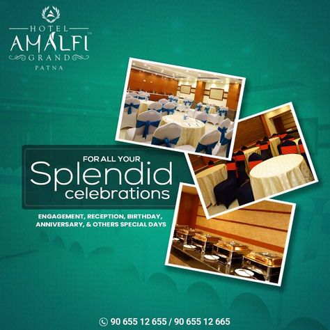 Banquet Poster Design, Resorts Creative Ads, Banquet Hall Poster Design, Banquet Hall Ads, Banquet Hall Creative Ads, Hotel Ads Creative, Hotel Creative Ads, Restaurant Creatives, Banquet Design