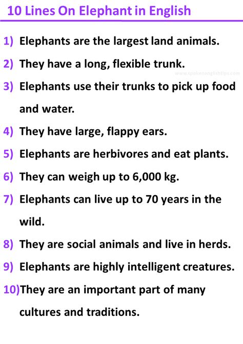 Want to learn some interesting facts about elephants? Read this blog post to discover 10 ... Continue reading... Elephant Facts For Kids, Interesting Facts About Elephants, Short Poems For Kids, Fun Facts About Elephants, Facts About Elephants, Interesting Facts About Animals, Elephant Information, Zoo Animals Preschool, Elephants For Kids