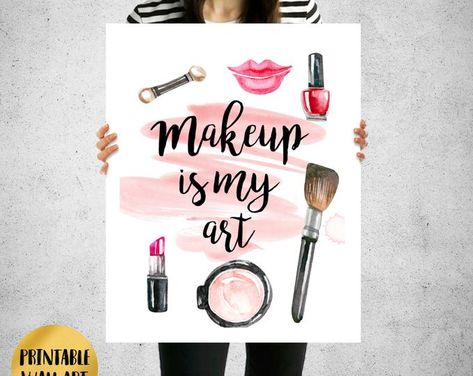 Makeup printsMarble decorEyelash decorlips artEyebrow | Etsy Makeup Is My Art, Graphic Infographic, Makeup Wall Art, Makeup Decor, Gifts For Makeup Lovers, Makeup Artist Gifts, Makeup Print, Makeup Wallpapers, Glam Wall Art