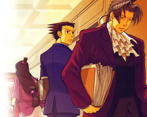 Unnecessary Feelings, Ace Hardware Store, Miles Edgeworth, Professor Layton, Phoenix Wright, Splash Page, Ace Attorney, Matching Wallpaper, Zodiac Art