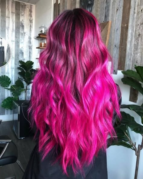 23 Magenta Hair Color Ideas for Women Trending Right Now Brown To Magenta Ombre Hair, Magenta Hair Color Ideas, Magenta Hair Color, Magenta Hair Colors, Red Hair With Blonde Highlights, Pink And Black Hair, Pink Ombre Hair, Magenta Hair, Red Blonde Hair