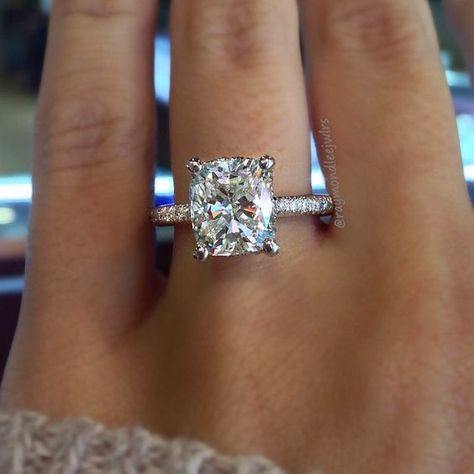 Cushion Cut Engagement Ring Solitaire, Fine Engagement Rings, Most Popular Engagement Rings, Popular Engagement Rings, Top 10 Engagement Rings, Cushion Cut Engagement Ring, Round Engagement Rings, Wedding Rings Solitaire, Princess Cut Engagement Rings