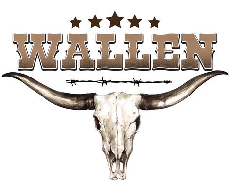 Singer Logo, Design For Shirt, Country Backgrounds, Cute Svg, Skull Png, Wrist Tattoos For Women, Morgan Wallen, Western Aesthetic, Bull Skull