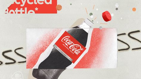 Raul Burgos - COCA-COLA QUADGEN Corporate Colors, Book Illustration Layout, Collage Video, Ad Layout, Collage Style, Ticket Design, Motion Design Video, Motion Graphics Inspiration, Sustainable Manufacturing