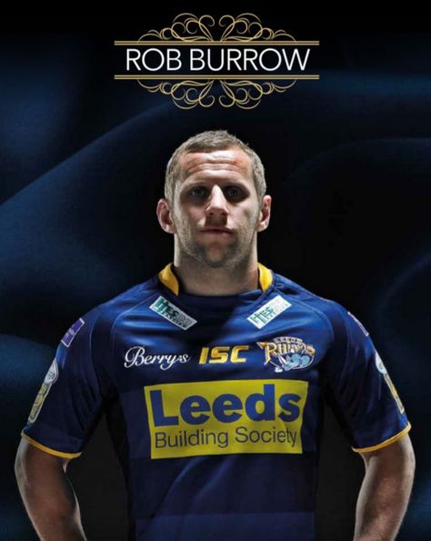 Rob Burrow Leeds Rhinos, Rob Burrow, Leeds Rhinos, Rhino Logo, Rhinos, Rugby League, Leeds, Rugby, Sports Jersey