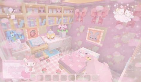 Kawaii Minecraft, Minecraft Skins Kawaii, Pink Minecraft, Minecraft House Plans, Kawaii Games, Minecraft Cottage, Charmmy Kitty, Cute Minecraft Houses, Minecraft House Designs