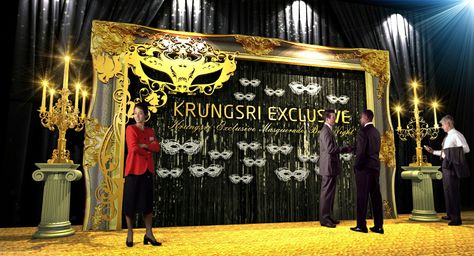 Krungsri Exclusive Masquerade Night 2016 Masquerade Stage Design, Carnival Event, Mask Carnival, Corporate Events Decoration, Event Stage, Masquerade Mask, Stage Design, Photo Backdrop, Corporate Events