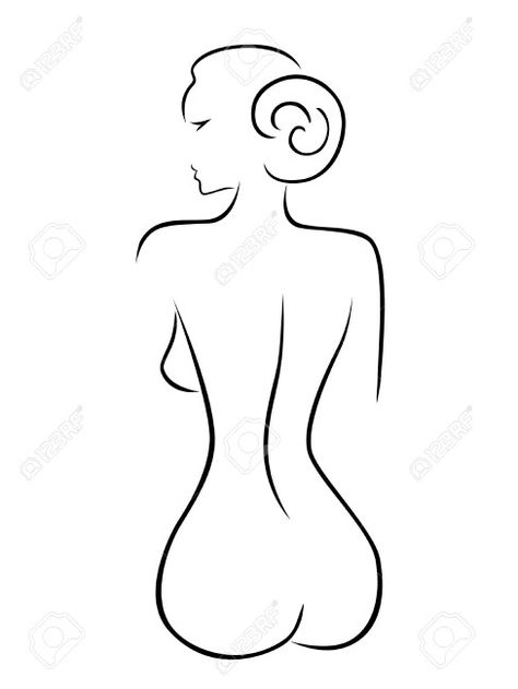 Line Silhouette Art, Womens Silhouette Drawing, Art Drawings Sketches Pencil, Beauty Art Drawings, Line Art Design, Outline Art, Pencil Art Drawings, Abstract Line Art, Silhouette Art