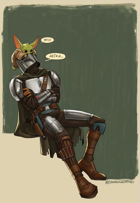 Rough Day Mandalorian Fanart, Din Djarin Fanart, The Mandalorian Fanart, Mandalorian Fanart, Star Wars Drawings, Hipster Girls, Star Wars Comics, Star Wars Artwork, Star Wars Fan Art