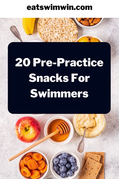 Not sure what to eat the hour before swim practice? Grab our FREE pre-practice snack guide for over 20 grab-and-go, shelf-stable snack ideas for your swimmer! Swim Meet Snacks Ideas, Pre Swim Workout Food, Swimmers Diet Plan, Swimmer Nutrition, Swim Meet Snacks, Swimming Nutrition, Swimmers Diet, Athlete Meals, Protein Snacks For Kids