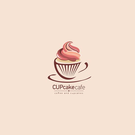 CupCake Cafe on Behance Cake Shop Names, Cupcake Logo Design, Sweet Logo, Sweet Cafe, Cupcake Logo, Lego Friends, Cake Shop, Coffee Cake, Dress Ideas