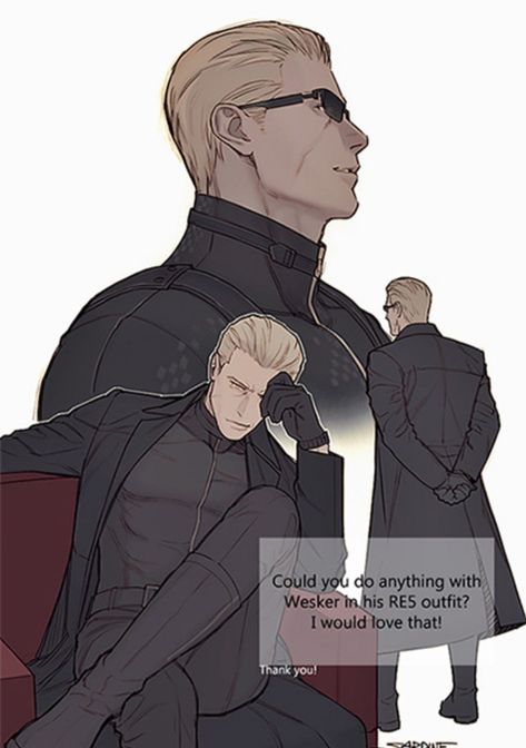 Wesker X Leon, Resident Evil Wesker, Resident Evil Anime, Resident Evil Funny, Resident Evil 5, Zombie Hunter, Albert Wesker, Resident Evil Collection, Resident Evil Game