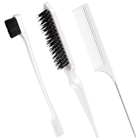 Slick Back Hair, Bristle Hair Brush, Teasing Brush, Baby Hair Brush, Teasing Comb, Hair Tool Organizer, Hair Brush Set, Hair Care Tools, Edges Hair