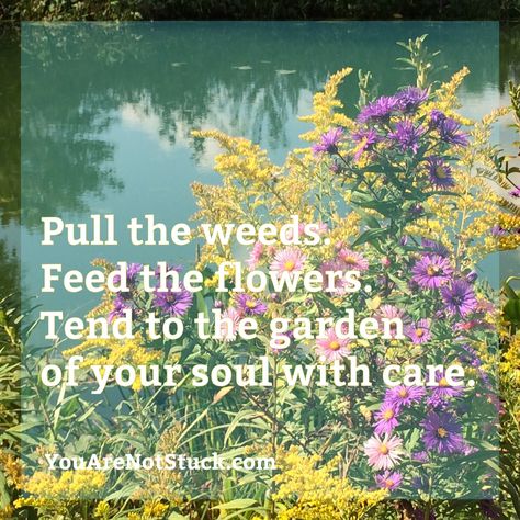 Pull the weeds. Some See Weeds Others See Flowers, So Plant Your Own Garden Quote, Pulling Weeds Quotes, Weeds In Garden Quotes, Flowers Dont Chase Bees, Flowers Don’t Chase The Bees, Pulling Weeds, Garden Weeds, I Am Enough