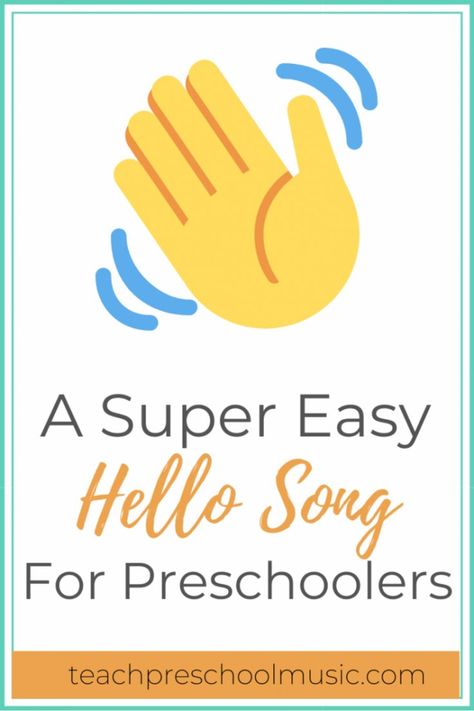 It’s important to have a collection of hello songs for your preschool music classes. They are a perfect way to start of a class and help your students transition into learning music. This hello song is by Nordoff & Robbins. It’s simple, memorable and quick. You can use it to greet each student in your class. #hellosongforkids #hellosongforpreschool #hellosongfortoddlers #hellosongforelementarymusic #hellosongforkkindergarten #hellosongforpreschoolcircletime Welcome Songs For Preschool, Welcome Song For Preschool, Hello Songs Preschool, Hello Song For Kids, Song For Preschoolers, Transition Songs For Preschool, School Song, Good Morning Song, Preschool Music Activities