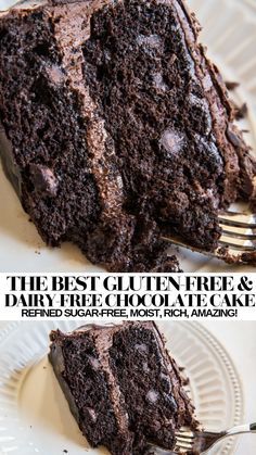 Dairy Free Chocolate Cake, Gluten Free Dairy Free Dessert, Gluten Free Chocolate Cake, Postre Keto, Best Gluten Free, Makanan Diet, Gluten Free Dairy Free Recipes, Gluten Free Sweets, Dairy Free Dessert