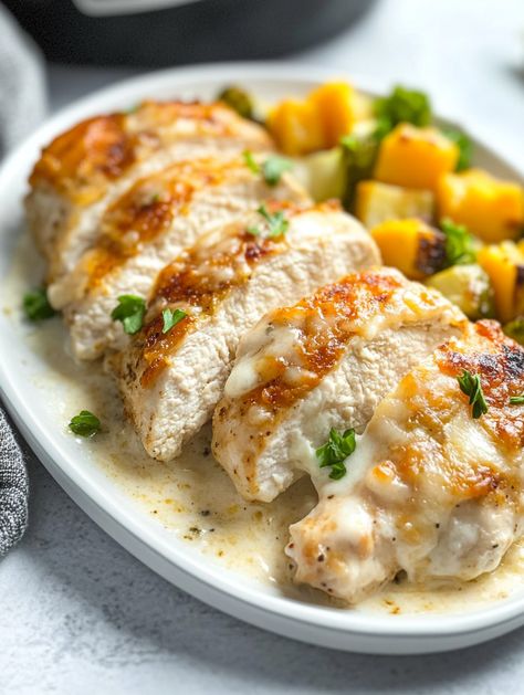 Baked Cream Cheese Chicken - Taste Of Recipe Baked Cream Cheese Chicken, Beef Stroganoff Meatballs, Longhorn Parmesan Crusted Chicken, Baked Cream Cheese, Easy Quick Recipes, Recipes Using Cream Cheese, Chicken And Cheese Recipes, Cream Sauce For Chicken, Cheese Chicken