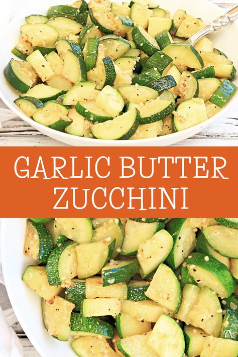 Garlic Butter Zucchini ~ A simple and savory side dish that pairs well with a variety of cuisines. Ready to serve in 10 minutes or less! via @thiswifecooks Garlic Butter Zucchini, Butter Zucchini, Potluck Favorites, Low Calorie Keto, Garlic Zucchini, Italian Stuffed Peppers, Low Carb Air Fryer, Make Garlic Butter, Yellow Squash Recipes