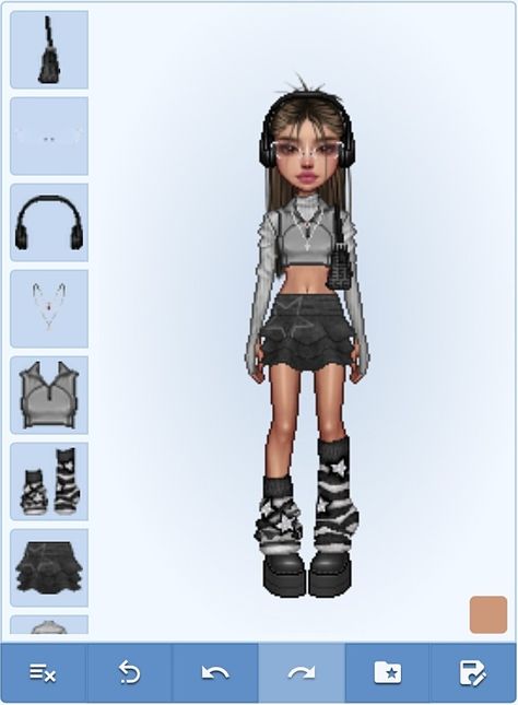 Acubi Everskies, Acubi Cybercore, Acubi Fashion, Sky Fit, All Black Outfits, Everskies Outfits, Bratz Inspired Outfits, Roblox Clothes, Fit Reference