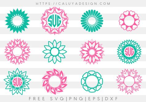 Flower Monogram Svg, Caluya Design, Flower Monogram, Mandala Monograms, Image Svg, Acrylic Keychains, Cricut Free, Floral Monogram, Keychain Design