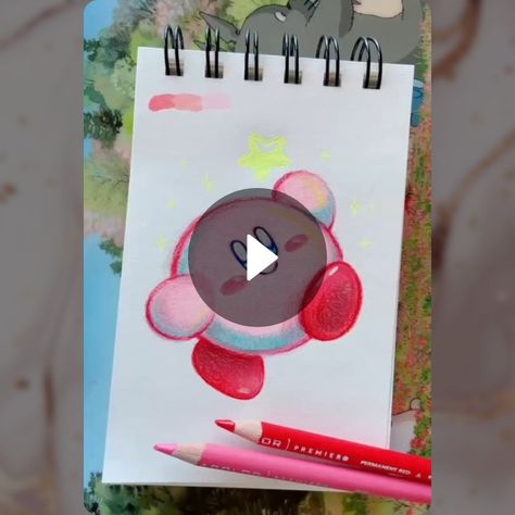 How to draw Kirby ✏️ - Crafted | Snapchat Draw Kirby, Incredible Art, Drawing Stuff, Kirby, See It, Cute Drawings, To Draw, Snapchat, The Incredibles