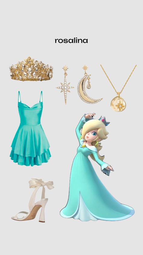 Daisy Costume Diy, Rosalina Costume, Princess Daisy Costume, Rosalina Cosplay, Mario Princess Daisy, Daisy Costume, Peach Costume, Mario Costume, Matching Halloween Costumes