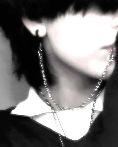 Short Hair, Necklaces, Chain, Hair, Black