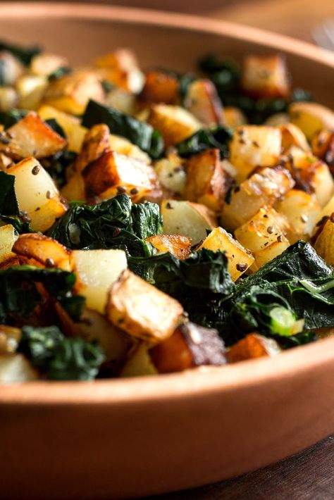 Kale And Potatoes, Cook Kale, Sauteed Potatoes, Chicken Breast Crockpot Recipes, How To Cook Kale, Crockpot Chicken Breast, Kale Recipes, Chicken Pot Pie Recipes, Nyt Cooking