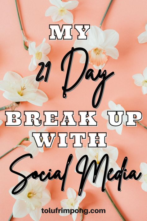 I took a break from social media for 21 days. Literally No Facebook, Instagram, What’s app, Television or music for 21 days! Read all about my experience and why I highly recommend you should do it too. On A Break From Social Media, Social Media Break Posts, Time For A Break From Social Media, How To Take A Social Media Break, No Social Media, Break From Social Media, Social Media Break Meme, Living Below Your Means, Social Media Break