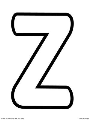 Letter Z Preschool, Letter Z Craft, Letter Z Template, Letter Z Printable, Z Letter Image, Z Wallpaper Letter Black, Letter Z Tracing Worksheet, Letter Z Crafts, Homeschool Preschool Curriculum