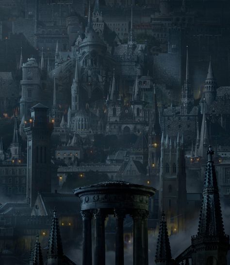 DARK FANTASY CASTLE — GIANCARLO MARAYAG Dark Fantasy Castle, Giant Castle, Fantasy Landscape Art, Giant Spider, Fantasy Castle, Midnight Sun, Traditional Games, Matte Painting, Dark Souls