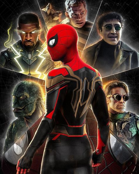 ArtStation - Spider-Man No Way Home Poster, Algothrim No Way Home Poster, Spiderman Poster, Spiderman No Way Home, All Spiderman, Superhero Poster, Spider Man No Way Home, Marvel Superhero Posters, Spiderman Artwork, Spiderman Pictures