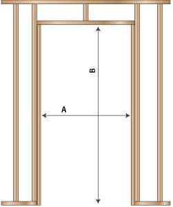 Metal Stud Framing, Framing Doorway, Commercial Door, Prehung Doors, Door Frames, Printable Chart, Wood Studs, Bathroom Plumbing, Stud Walls