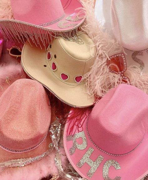 Packing For Nashville, Pink Cowboy Hat Aesthetic, Pink Cowgirl Hat Aesthetic, Barbie In Real Life, 20s Aesthetic, Buckle Bunny, Pink Cowgirl Boots, Album Aesthetic, Cowboy Aesthetic