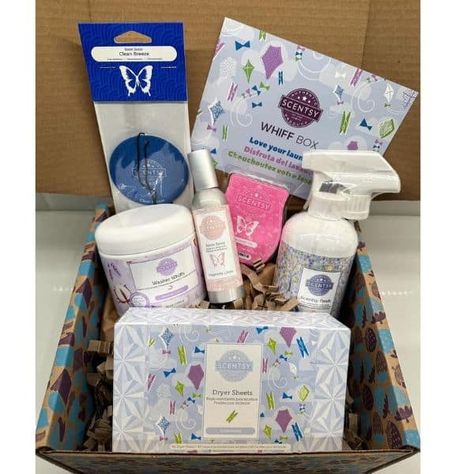 February 2024 Scentsy Whiff Box | Shop Now Scentsy Fresh, Scentsy Whiff Box, Scentsy Washer Whiffs, Scentsy Club, Scentsy Oils, Linen Room, Lavender Cotton, Scentsy Bar, Subscription Boxes For Kids