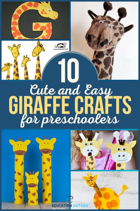 Paper Animal Crafts, Giraffe Crafts, Giraffes Cant Dance, Giraffe Photos, Cow Craft, Cowboy Crafts, Alphabet Letter Crafts, Zoo Theme, Pig Crafts