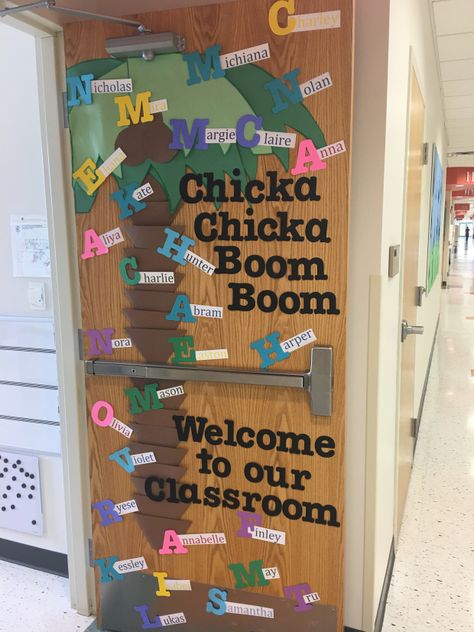 Welcome Kindergarten Door, Door Decorations Classroom Beginning Of Year, Themes For Daycare Classroom, Classroom Door Themes Preschool, All About Me Preschool Door Decoration, Preschool August Bulletin Boards, Daycare Doors Ideas, All About Me Door Decorations Preschool, Classroom Door Decorations Preschool