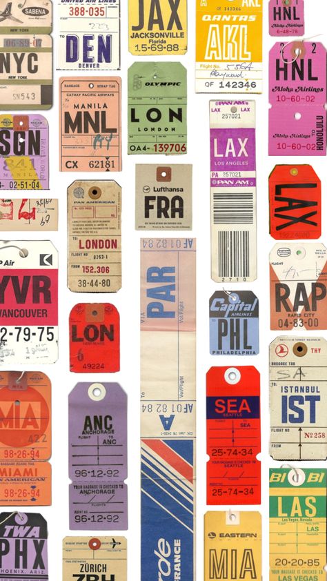 #vintage #luggage #tags Luggage Tag Designs, Vintage Luggage Tags, Vintage Ticket, Luggage Stickers, Ticket Design, Vintage Airlines, Travel Brand, Vintage Luggage, Travel Stickers