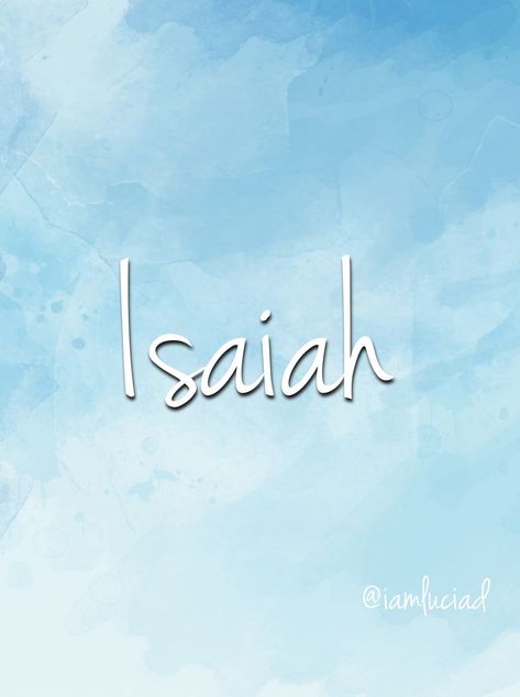 Isaiah Name, Black Names, Wallpaper Name, Beautiful Names, Name Wallpaper, Black Baby, Black Babies, Baby Boy Names