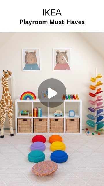 Ikea Kallax Playroom Ideas, Kallax Ikea Playroom, Ikea Trofast Playroom, Ikea Playroom Ideas, Trofast Ikea Kids, Ikea Kallax Playroom, Kallax Playroom, Trofast Playroom, Toy Organization Ideas