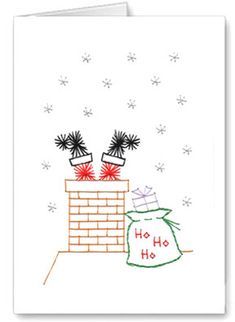 Santa stitching card pattern Card Stitching Patterns Free, Stitching Cards Patterns Free Christmas, Stitch Cards Patterns, Stitching Cards Patterns Free, Cross Stitch Christmas Cards, Handcrafted Christmas Cards, Embroidery Cards Pattern, Embroidery On Paper, Christmas Stitch