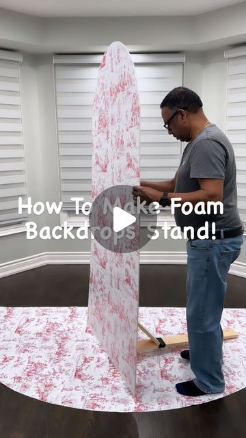 3,266 likes, 97 comments - theballoonland on March 15, 2024: "Have you ever wondered how we get our foam backdrops to stand!? Well here it is! ✨ Dad made the perfect wooden legs for us to easily prop up our backdrops. ✨". Foam Party Backdrop, Diy Foam Board Stand, Diy Stand Backdrop, Diy Oval Backdrop Stand, How To Make A Photo Backdrop Stand, Back Drop For Baby Shower Diy, Summer Photo Backdrop Diy, Foam Board Backdrop Diy Wedding, Cheap Party Backdrop Ideas