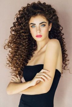 Spiral Perm Long Hair, Thicken Fine Hair, Spiral Perm, Get Thicker Hair, Brown Curls, Curls For Long Hair, Spiral Curls, Tight Curls, Fuller Hair