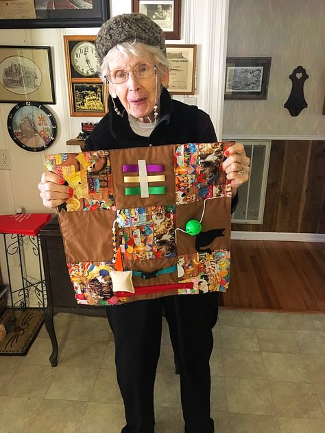 Elderly Caregiver, Fidget Quilts, Home Care Services, Home Care Agency, Sensory Blanket, Fidget Blankets, Fidget Quilt, Senior Activities, Crafts For Seniors