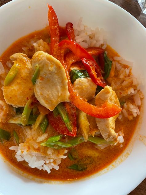 thai food|thai food aesthetic|rice|chicken| Thai Food Aethstetic, Aesthetic Thai Food, Thai Food Aesthics, Thai Curry Aesthetic, Curry Aesthetic, Thai Learning, Food Thai, Thai Chicken Curry, Passport Pictures